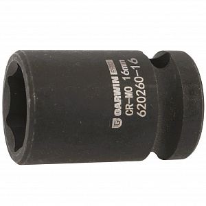 GARWIN PRO 620260-16 Головка, 1/2", 16 мм, торцевая, 6-гранная, ударная