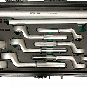 GARWIN PRO 606621-19 Набор ключей накидных усиленных 19 предметов 24-85 мм, с рукоятками-удлинителями