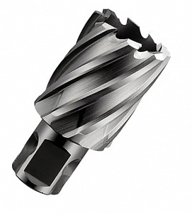 GARWIN INDUSTRIAL 102805-25 Сверло корончатое 25 мм, универсальный хвостовик 3/4" (WELDON/NITTO ф19,05 мм), HSS, глубина сверления Lap25 мм