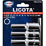 Licota TBS-23105 Набор глубоких торцевых головок 1/2" 6-ти гранных, 10пр. на линейке, 10-24 мм-4004