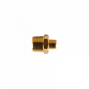 Licota MP2040 Фитинг наружная резьба 1/4 - наружная резьба 1/2, латунь