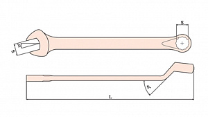 GARWIN INDUSTRIAL GSS-TQ21 Ключ комбинированный, искробезопасный, 21 мм