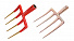 GARWIN INDUSTRIAL GSX-P02 Вилы четырехзубые прямые искробезопасные 327х200 мм-4004