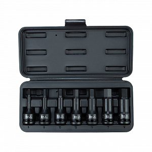 GARWIN INDUSTRIAL 626600-SET7 Набор ударных шестигранников 1/2" HEX 7 пр. 6-19 мм, 78 мм