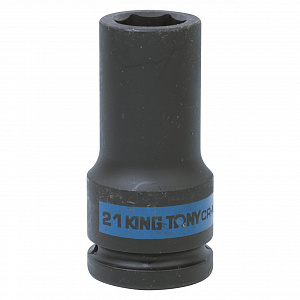 Головка торцевая ударная глубокая шестигранная 3/4", 21 мм KING TONY 643521M