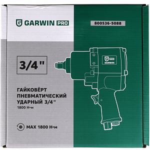 GARWIN PRO 800536-5088 Гайковерт пневматический ударный 3/4" 1800 Нм