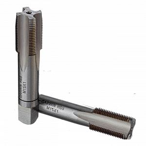 GARWIN INDUSTRIAL GM-TF150100 Метчики ручные Mf15x1.0, DIN 2181, HSS, 6H, комплект из 2 штук