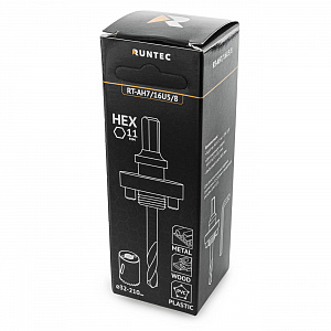 RUNTEC RT-AH7/16U5/8 Адаптер для биметаллических коронок RUNTEC 32-210 мм, HEX 11 мм - UNF 5/8"