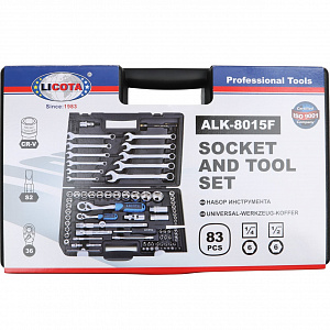 Licota ALK-8015F Набор инструмента 1/4" и 1/2", 83 предмета