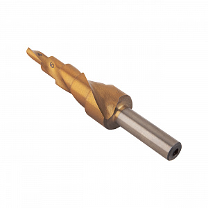 GARWIN INDUSTRIAL 102570-4-12-5 Сверло ступенчатое 4,0-12,0 мм, 5 ступеней, HSS, TiN, со спиральной канавкой