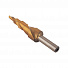 GARWIN INDUSTRIAL 102570-4-12-5 Сверло ступенчатое 4,0-12,0 мм, 5 ступеней, HSS, TiN, со спиральной канавкой-4004