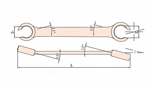 GARWIN INDUSTRIAL GSS-UMB2430 Ключ разрезной искробезопасный 24x30 мм