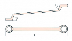 GARWIN INDUSTRIAL GSS-UK2123 Ключ накидной 45 гр. искробезопасный 21x23 мм