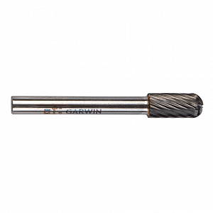 GARWIN INDUSTRIAL 900559-8*20*64 Борфреза цилиндрическая с закругленным концом 8*20*64 мм, VHM, SC, форма C (серия 900559)