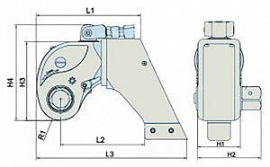 GARWIN PRO 540510-5 Гайковёрт гидравлический с приводным квадратом 1.1/2”; 752-7528 Нм