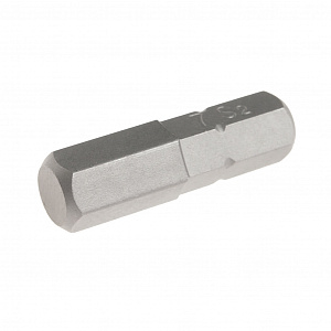 Бита HEX H7х25мм 1/4" DR 6-ти гранная S2 JTC