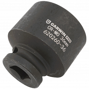 GARWIN PRO 620260-36 Головка, 1/2", 36 мм, торцевая, 6-гранная, ударная