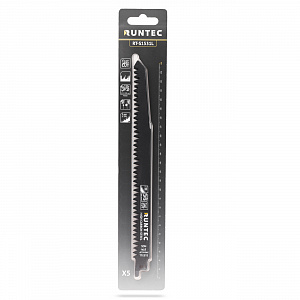 RUNTEC RT-S1531L Полотно для сабельной пилы по дереву RUNTEC S 1531 L, HCS, 240 мм, 5 шт