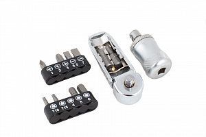 Licota ABD-033K2 Отвертка трещоточная со сменными вставками 1/4", 12 пр.