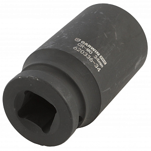 GARWIN PRO 620336-34 Головка, 3/4", 34 мм, торцевая, 6-гранная, ударная, глубокая