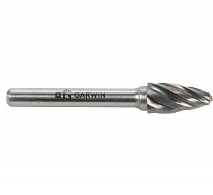 GARWIN INDUSTRIAL 900631-10*20*64 Борфреза параболическая с закругленным концом 10x20x64 мм, VHM, AL, форма F (серия 900631)