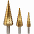 GARWIN INDUSTRIAL 102550-4-12*4-30 Набор ступенчатых сверл 4-12, 4-20, 4-30 мм, HSS, TiN-4004