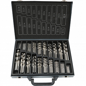 GARWIN INDUSTRIAL GM-BS155 Набор сверл 1.0-10.5, шаг 0.5, HSS-G, DIN338, 155 предметов