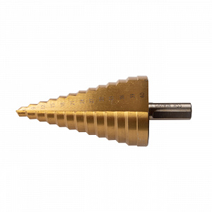 GARWIN INDUSTRIAL 102550-6-40-16 Сверло ступенчатое 6,0-40,0 мм, 16 ступеней, HSS, TiN