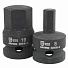 GARWIN INDUSTRIAL 626610-SET12 Набор ударных шестигранников 1/2" HEX 12 пр. 8-19 мм, 38.1 мм-4004