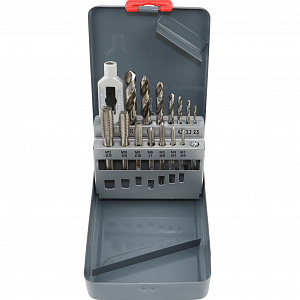GARWIN INDUSTRIAL GM-TMS15 Набор метчиков М3 - 12, HSS, DIN352, 15 предметов