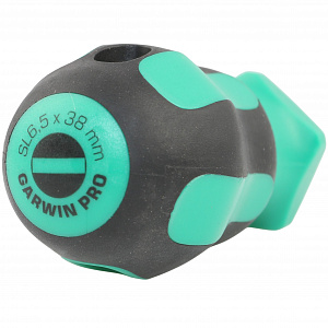 GARWIN PRO 634045-SL6,5*38 Отвертка профессиональная короткая SL6.5, 38 мм