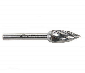 GARWIN INDUSTRIAL 900651-12*25*69 Борфреза параболическая с заостренным концом 12x25x69 мм, VHM, AL, форма G (серия 900651)