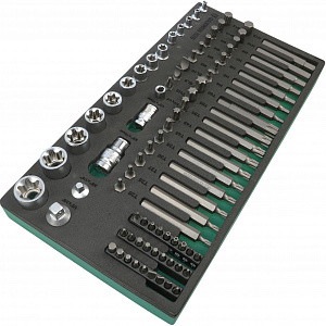 GARWIN PRO 645545 Набор бит и головок Е-профиль 89 пр. в ложементе EVA