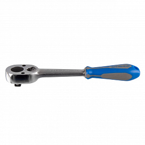 Трещотка 3/8", 200 мм, 32 зубца, флажковая, фиксатор KING TONY 3779-08G