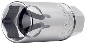 Licota ATF-4007C Головка, 1/2", 21 мм, торцевая, 6-гранная, глубокая, свечная