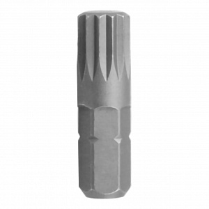 Вставка (бита) торцевая 1/4", Spline, М10, 25 мм KING TONY 102510M