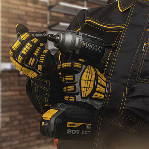 RUNTEC RT-IW500 Гайковерт ударный аккумуляторный RUNTEC PRO 1/2", 20В, 2*4Ач, 500Нм