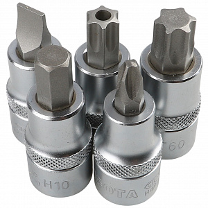Licota ACK-B3003 Набор торцевых головок 1/2" с вставками, 42 пр., в ложементе-кейсе