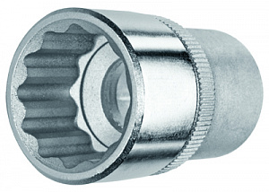 Licota ATF-4007A Головка, 1/2", 16 мм, торцевая, 6-гранная, глубокая, свечная