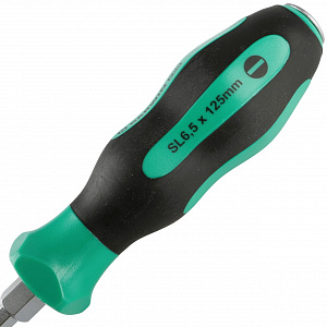 GARWIN PRO 634145-SL6,5*125 Отвертка усиленная цельнометаллическая SL6.5, 125 мм