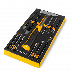 RUNTEC RT-PC1E12 Набор ударно-режущего инструмента RUNTEC в ложементе EVA, 12 предметов