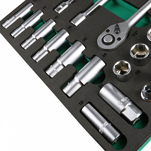 GARWIN PRO 646065 Набор торцевых головок 1/2" 31 пр. в ложементе EVA