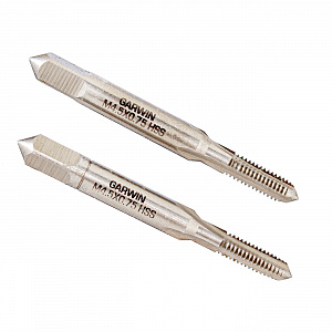 GARWIN INDUSTRIAL GM-TC045075 Метчики ручные M4,5x0.75, DIN 352, HSS, 6H, комплект из 2 штук