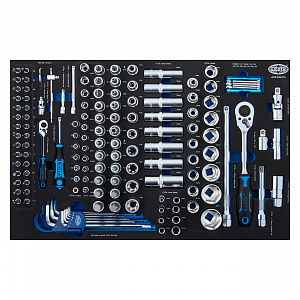 Licota ACK-E38101 Набор инструментов 1/2" и 1/4" 148 пр., в ложементе EVA