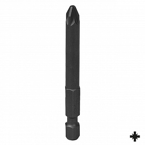 Вставка (бита) торцевая 1/4", Pozidriv, PZ2, 70 мм, для шуруповерта KING TONY 717002Z