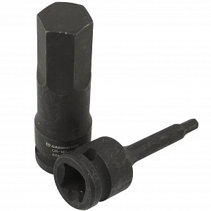 GARWIN PRO 626600-8-12 Набор ударных шестигранников 1/2" HEX 8 пр. 5-19 мм, 78 мм