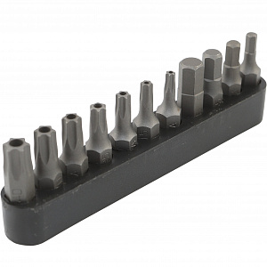 Licota ALK-8009-BIT2-CK Набор бит 1/4" 25 мм на держателе TORX c отв., HEX