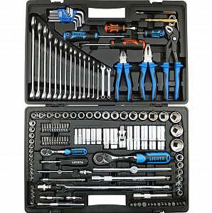 Licota ALK-8009F Набор инструментов 1/4" и 1/2", 143 предмета