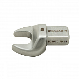 GARWIN INDUSTRIAL 505570-19-14 Насадка для динамометрического ключа рожковая 19 мм, с посадочным квадратом 14х18
