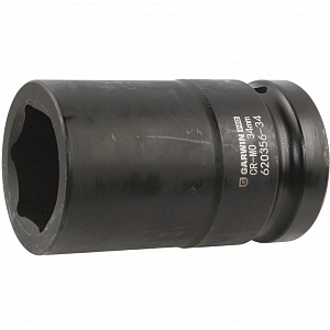 GARWIN PRO 620356-34 Головка, 1", 34 мм, торцевая, 6-гранная, ударная, глубокая